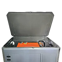 Бензиновый генератор A-iPower A17000TEAX в тихом зимнем кожухе 1600 RAL 7024 + блок автозапуска A-iPower 230В/400В 100А 8 ПИН