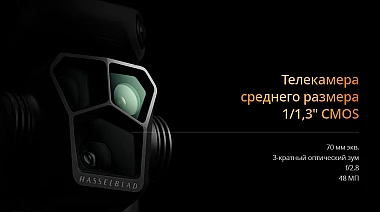 70 мм средняя телекамера, динамическое кадрирование