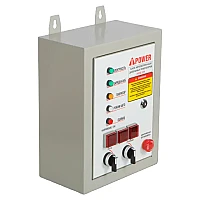Генератор A-iPower A6000EAX в тихом зимнем кожухе 1200 RAL 8019 + блок автозапуска A-iPower 400 В, 25 А